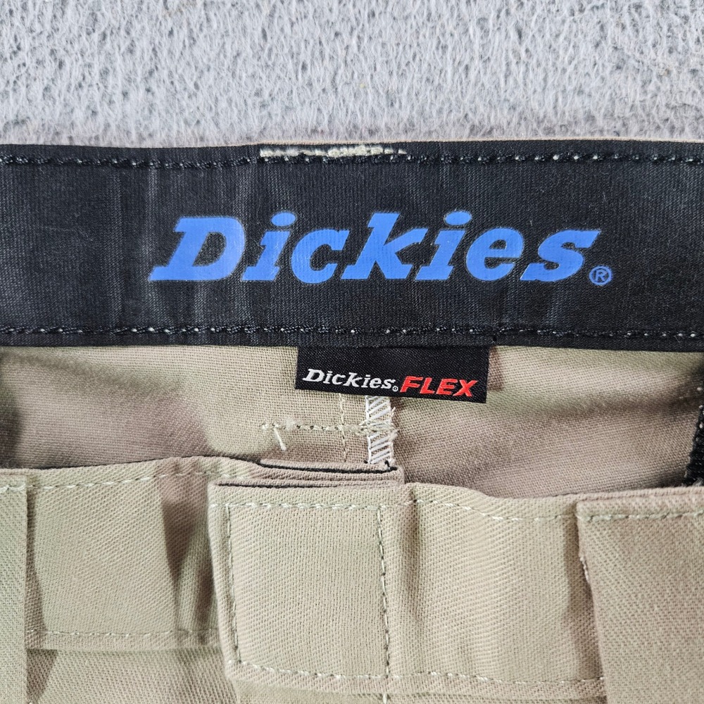 Dickies Boys Flex Pant Slim Fit Tapered Leg Khaki Chino Pants Size 16 NEW - Picture 3 of 13